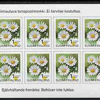 Finland 1995 Provincial Plants (Daisy) 1k self-adhesive in complete sheetlet of 10, SG 1391