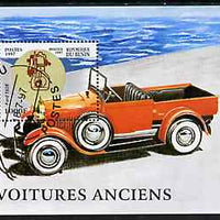 Benin 1997 Vintage Cars m/sheet cto used SG MS 1651