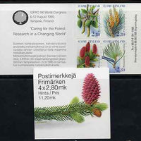 Finland 1995 Forestry Research 11m20 booklet complete and pristine