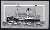 Booklet - Falkland Islands 1982 Mailships £1 booklet (grey cover showing Fairy & Fitzroy) complete, SG SB5