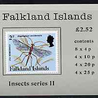 Falkland Islands 1988 Insects (2nd series) £2.52 booklet (greenish-grey cover) complete & pristine, SG SB7