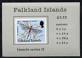 Falkland Islands 1988 Insects (2nd series) £2.52 booklet (greenish-grey cover) complete & pristine, SG SB7
