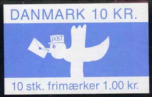 Denmark 1984 Bird with Letter 10k booklet complete & pristine, SG SB109