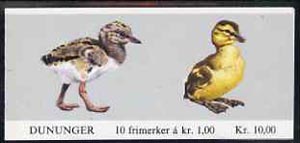 Norway 1980 Birds (1st series) 10k booklet complete fine cds used, SG SB62