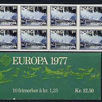 Norway 1977 Europa 12k50k booklet complete and pristine, SG SB51
