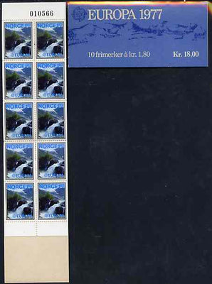 Norway 1977 Europa 18k booklet complete and pristine, SG SB52