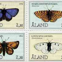 Aland Islands 1994 Butterflies 18m40 booklet complete and fine SG SB2