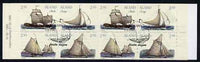 Aland Islands 1995 Cargo Sailing Ships 18m40 booklet complete with commemorative first day cancel SG SB3