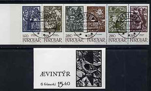 Faroe Islands 1984 Fairy Tales 15k40 booklet complete (stamps fine cds used) SG SB3