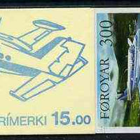 Booklet - Faroe Islands 1985 Aircraft 15k booklet complete and fine SG SB4