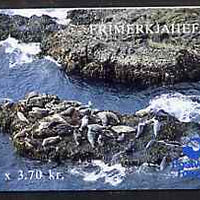 Faroe Islands 1992 Seals 22k20 booklet complete with first day commemorative cancel SG SB6