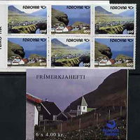 Faroe Islands 1993 Postal Co-operation 24k booklet complete and fine SG SB7