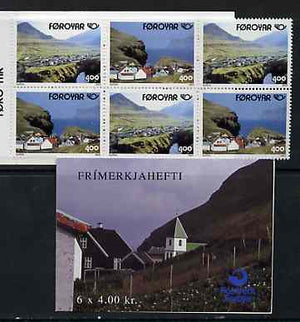 Faroe Islands 1993 Postal Co-operation 24k booklet complete and fine SG SB7