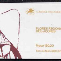 Portugal - Azores 1983 Regional Flowers 180E booklet (Woman on cover) complete and very fine, SG SB4