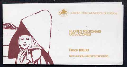Portugal - Azores 1983 Regional Flowers 180E booklet (Woman on cover) complete and very fine, SG SB4
