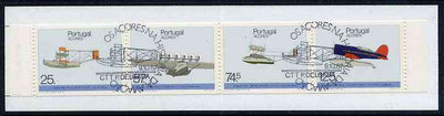 Portugal - Azores 1987 Historic Airplane Landings 281E50 booklet complete with commemorative first day cancel, SG SB8