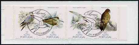 Portugal - Azores 1988 Nature Protection (Birds) 267E booklet complete with commemorative first day cancel, SG SB9