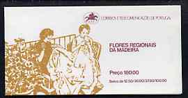 Portugal - Madeira 1983 Regional Flowers 180E booklet (Sewing on cover) complete with commemorative first day cancel, SG SB3