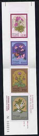 Portugal - Madeira 1983 Regional Flowers 180E booklet (Sewing on cover) complete and very fine, SG SB3