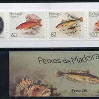 Portugal - Madeira 1989 Fish 276E booklet complete and pristine, SG SB9