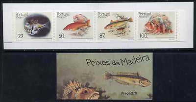 Portugal - Madeira 1989 Fish 276E booklet complete and pristine, SG SB9