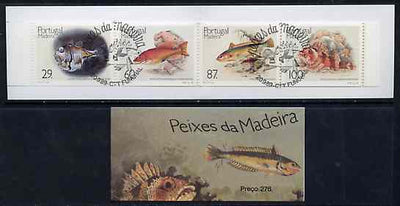 Portugal - Madeira 1989 Fish 276E booklet complete with commemorative first day cancel, SG SB9