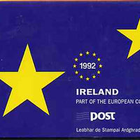 Ireland 1992 Single European Market £4.80 booklet complete with special commemorative first day cancels, SG SB43