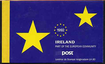 Ireland 1992 Single European Market £4.80 booklet complete with special commemorative first day cancels, SG SB43