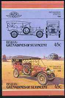 St Vincent - Bequia 45c Chadwick Great Six (1907) unmounted mint imperf se-tenant pair