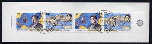 Greece 1992 Europa (Discovery of America) 860Dr booklet complete with first day cancels