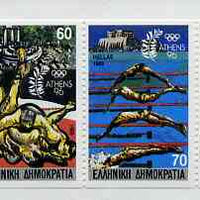 Greece 1989 Centenary of Olympic Games 330Dr booklet complete and very fine