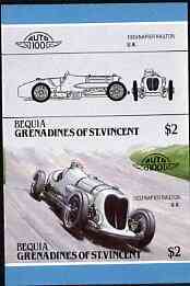 St Vincent - Bequia $2 Napier Railton (1933) unmounted mint imperf se-tenant pair