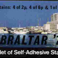 Booklet - Gibraltar 1974 Centenary of UPU 46p self-adhesive booklet complete and pristine SG SB3