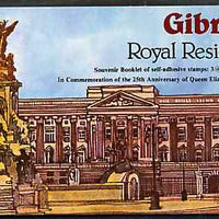 Gibraltar 1978 25th Anniversary of Coronation £1.15 self-adhesive booklet complete and pristine SG SB5