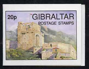 Gibraltar 1993 Moorish Castle 20p booklet complete and pristine (Contains 4 x 5p Post Office) SG B8