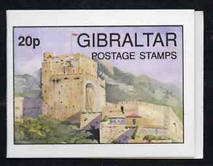 Gibraltar 1993 Moorish Castle 20p booklet complete and pristine (Contains 4 x 5p Post Office) SG B8