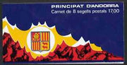 Andorra - French 1987 Early Coat of Arms 17f booklet complete and pristine, SG SB1