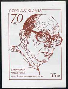 Sweden 1991 70th Birthday of Slania (engraver) 35k booklet complete with first day cancels, SG SB441
