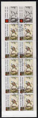 France 1989 Red Cross (Bird Feeding Chicks) 28f Booklet complete with first day cancels SG XSB39