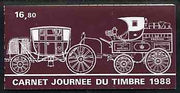 France 1988 Stamp Day 16f80 Booklet complete with first day cancels SG CSB12