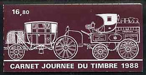 France 1988 Stamp Day 16f80 Booklet complete with first day cancels SG CSB12