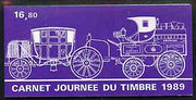France 1989 Stamp Day 16f80 Booklet complete with first day cancels SG CSB14