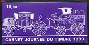 France 1989 Stamp Day 16f80 Booklet complete with first day cancels SG CSB14