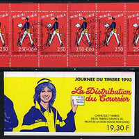 France 1993 Stamp Day 19f30 Booklet complete with first day cancels SG CSB21