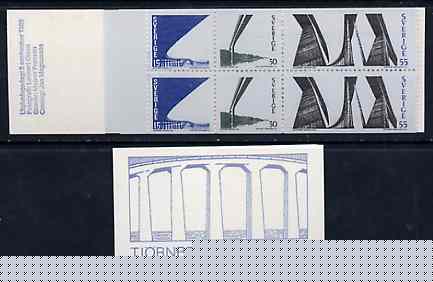 Sweden 1969 Tjorn Bridges 2k booklet complete and pristine, SG SB238