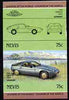 Nevis 1985 75c Porsche (1980) unmounted mint imperf se-tenant pair (as SG 330a)