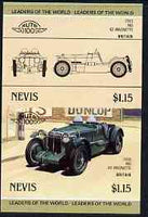 Nevis 1985 $1.15 MG K3 Magnette (1933) unmounted mint imperf se-tenant pair (as SG 332a)