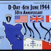 Jersey 1994 50th Anniversary of D-Day £5.68 booklet complete with first day cancels, SG B51