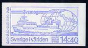Sweden 1981 Sweden In The World 14k40 booklet complete and pristine, SG SB354