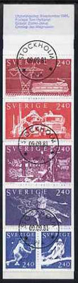 Sweden 1981 Sweden In The World 14k40 booklet complete with first day cancels, SG SB354